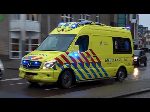 [Wail] A1, Otaris Light Ambulance 02-111 Leeuwarden naar melding