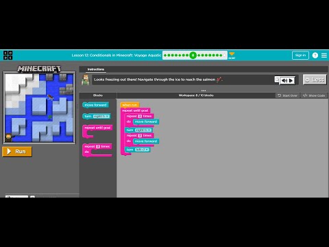 (2023) Course E Lesson 12: Conditionals in Minecraft: Voyage Aquatic