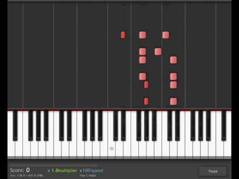 Gremlins Theme on Synthesia