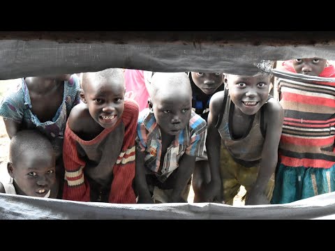 Providing supplies to South Sudan refugees at Bidi bidi refugee camp in Northern Uganda