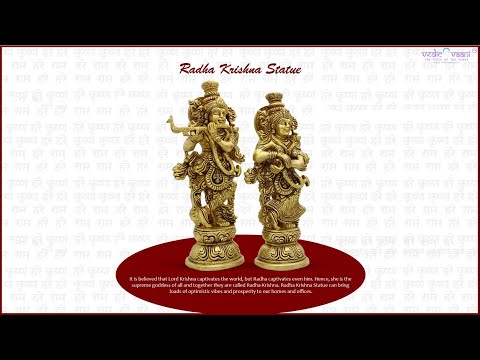 Vrindavan Spiritual Divine Love Radhe & Krishna Idol/Statue video