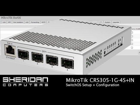 Maršrutizatorius MIKROTIK CRS305-1G-4S+IN komutatorius 1x RJ45 1000Mb/s 4x SFP+ video