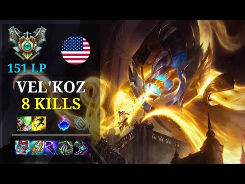 Vel'Koz Bot vs Miss Fortune - 8 kills - Refugee From Mid NA Master (151 LP) Patch 11.3