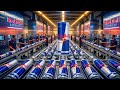 How Red Bull Is Made Inside The Factory Millions Of Bottles Cans Step By Step