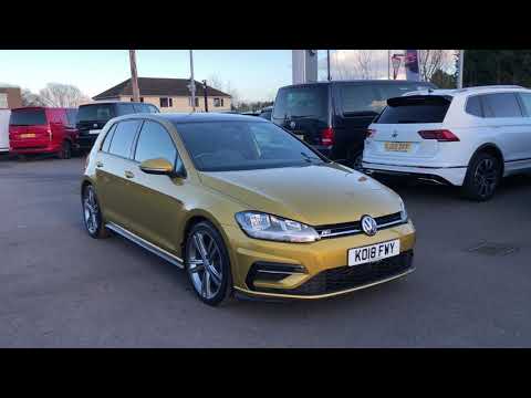 Volkswagen Golf 1.5TSI R-Line EVO Turmeric Yellow Used Car | Wrexham Volkswagen