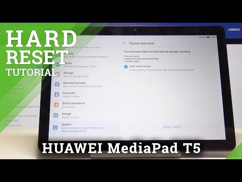 HARD RESET HUAWEI MediaPad T5 - Factory Reset Tutorial