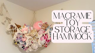 Organize with Style: TIDYTEDS Macrame Toy Hammock