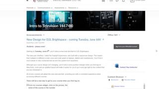 Student D2L Brightspace - Daylight orientation video May 2017