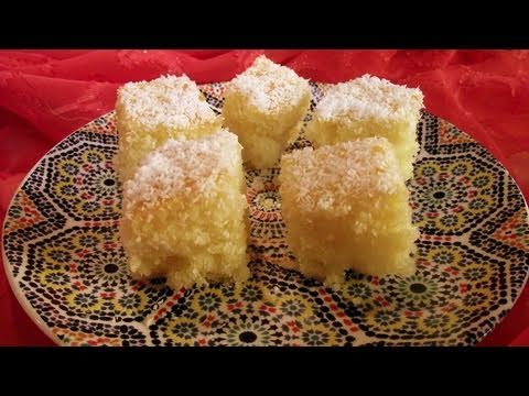Basbousa - Egyptian Semolina Cake Recipe - CookingWithAlia - Episode 130