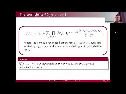 Pierrick Bousseau, "The flow tree formula for DT invariants of quivers with potentials" (2/2)