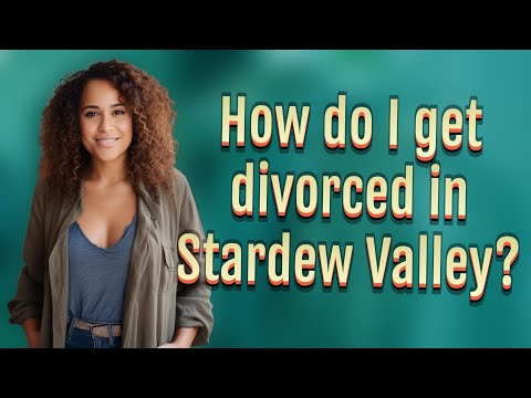 How do I get divorced in Stardew Valley?
