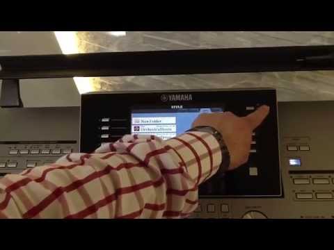 David explains how to use a USB memory stick with a Yamaha Tyros