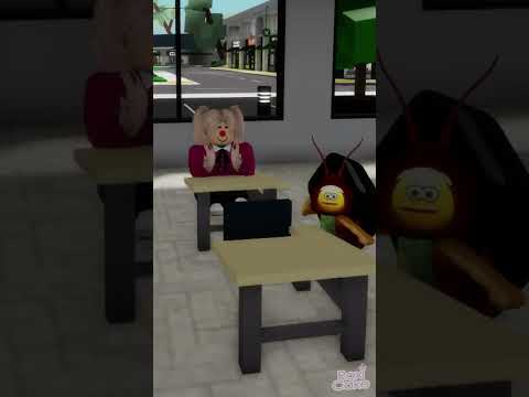 CUCARACHA REGRESANDO A CLASES BROOKHAVEN xd #SHORTS #ROBLOX