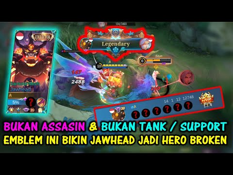 Jawhead BUFF? Pakai Emblem Ini Semakin Jadi Hero Broken di Patch 1.6.94
