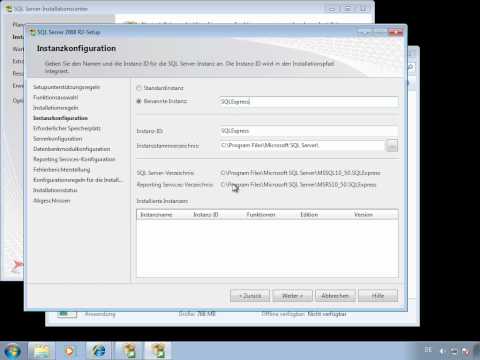 SQL Server Express 2008 R2 Installation Deutsch