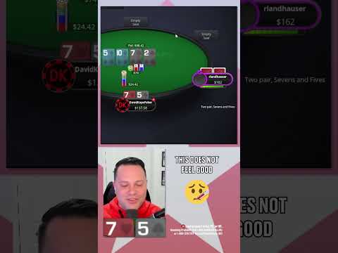 I Risk EVERYTHING with Two Pair #poker #shorts