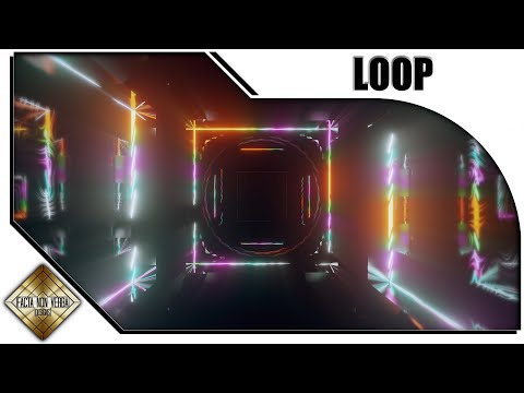 Free Background VJ Loop Footage | Colorful Neon Tunnel #0812