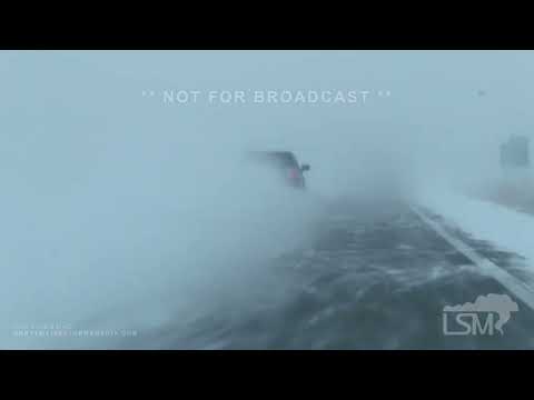 01-25-2022 Colby, KS - Winter Storm Warning - Blinding Snow On I70