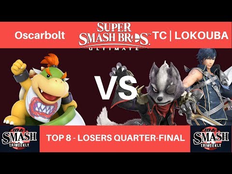 CibaoSmash 9thSaga - Oscarbolt (Bowser Jr.) vs TC | LOKOUBA (Wolf/Chrom) - Top 8 LQF