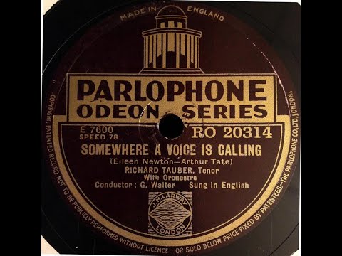 Richard Tauber - Somewhere a Voice is Calling (1936)