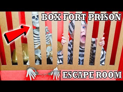 Box Fort Prison Escape Room! Breaking Out of Maximum Security Controlled by Alexa!!!