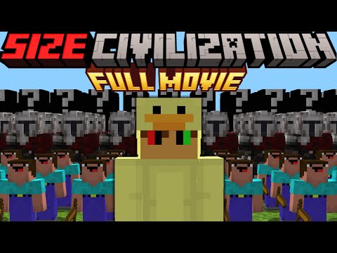 Minecraft but I survive in SIZE CIVILIZATION [FULL MOVIE]