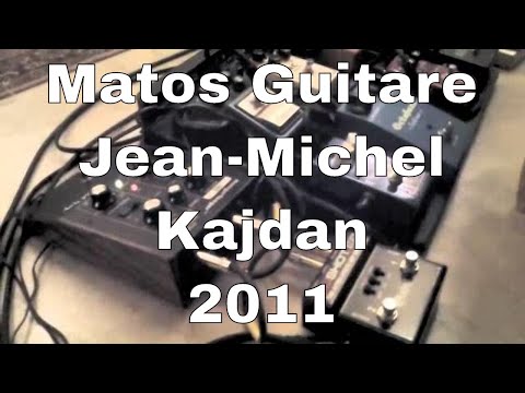 Jean-Michel Kajdan, le matos guitare version 2011, guitariste de Eddy Mitchell