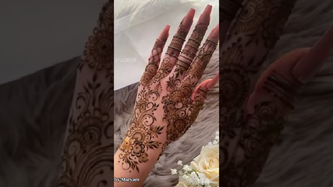 #youtubeshorttrends #lifeisbutadream #mehndidesignsbackside Eid k Lia mehndi designs ♥️♥️♥️