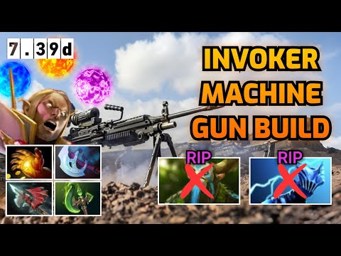 7.39d Machine Gun Right-Click Invoker DESTROYS NP Mid — Invoker Dota 2 Highlight ⚡🔥