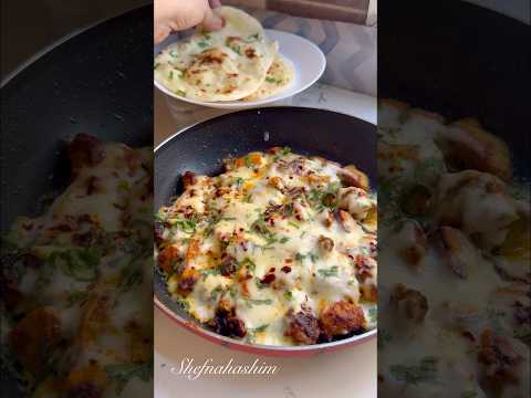 Turkish Chicken with White Sauce and Cheese