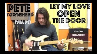 Guitar Lesson: How To Play &#39;Let My Love Open The Door&#39; Like Eddie Does