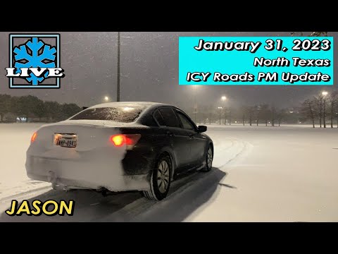 1/31/23 LIVE CAM 2 • Dallas, Texas Area Icy Roads Update {Jason}