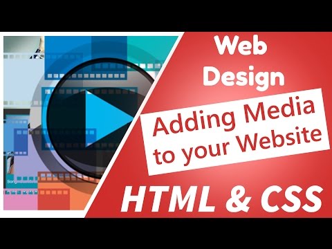 05 Web Design Adding media like Images Audio and Video to your website CSS and HTML