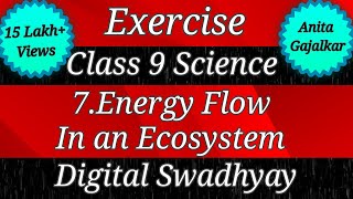 Exercise class 9 science chapter 7 energy flow in an ecosystem ।  Question answer । Workshop । Std 9