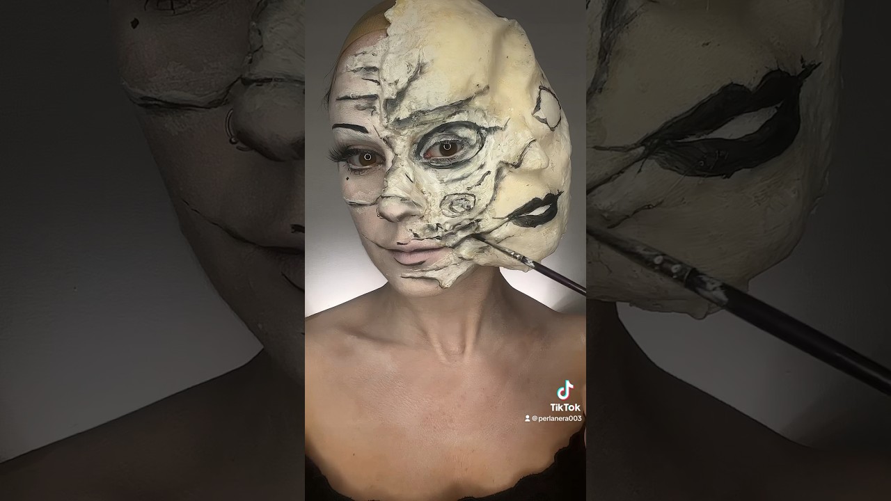 Tomie mini tutorial #tiktok #makeup #reels #makeupideas #sfx #tutorial #makeuptutorial #manga