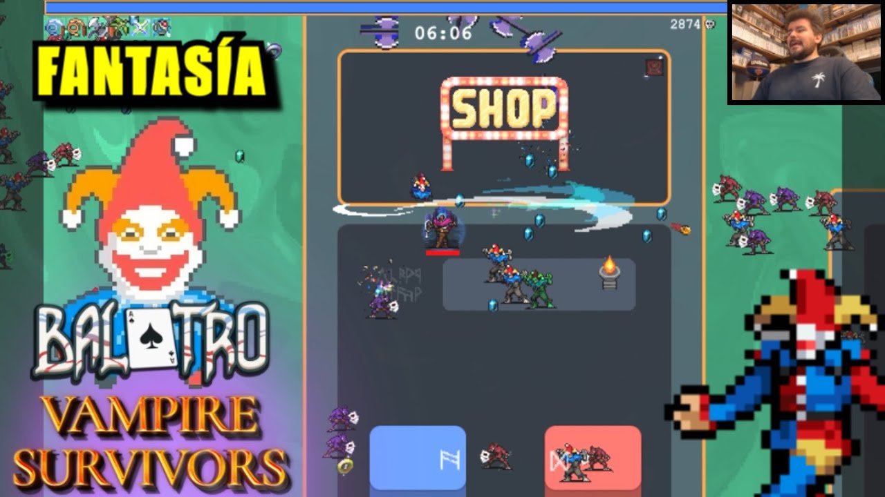 BALATRO llega a VAMPIRE SURVIVORS... el crossover de TODOS LOS TIEMPOS 🤯🧛♀️ Gameplay en Español