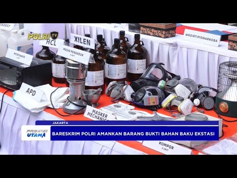 BARESKRIM POLRI UNGKAP PRODUKSI EKSTASI LAB CLANDESTINE