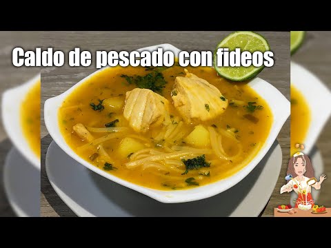 🍲SOPA DE PESCADO🐟 CON FIDEOS‼️🇪🇨 en menos de 30 minutos‼️