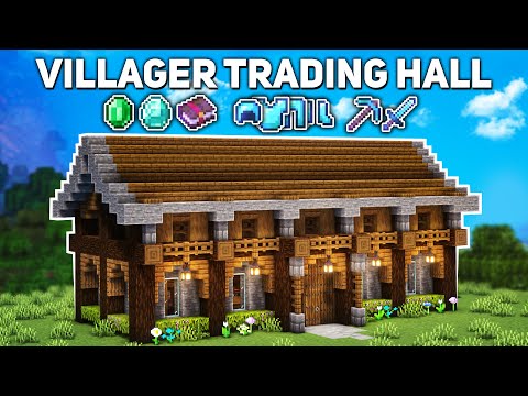Minecraft: Villager Trading Hall Tutorial (how to build)