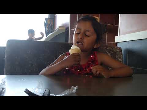 Enjoying softy at McDonald's