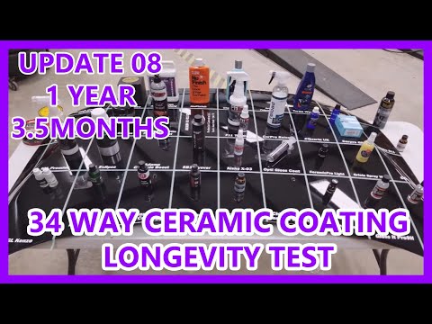 Ceramic Coating, Wax, Sealant Longevity Test - 34 WAY - UPDATE 08 - 1 YEAR 3.5 MONTH UPDATE