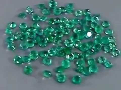 Natural Emerald lot 3-3,4 mm