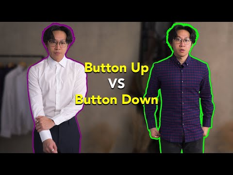 Button Up vs Button Down Shirt