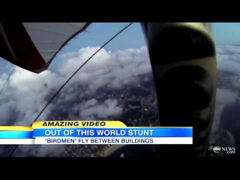 Caught on Tape Wingsuit Stuntmen Fly Between Rio de Janeiro Skyscrapers