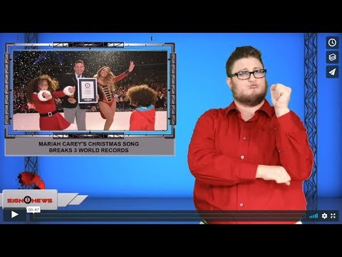 Mariah Carey's Christmas song breaks 3 world records (ASL - 11.27.19)