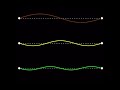 Standing waves on the "A" string of a guitar:  animation and frequency of harmonics.  #shorts