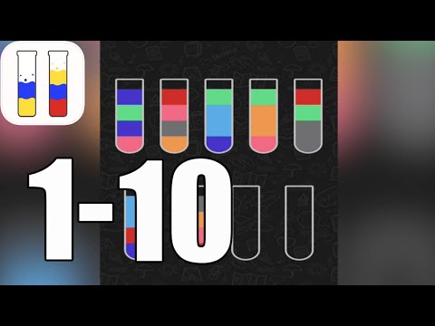 Water Sort Puzzle Level 1-10 Walkthrough (iOS - Android) - YouTube