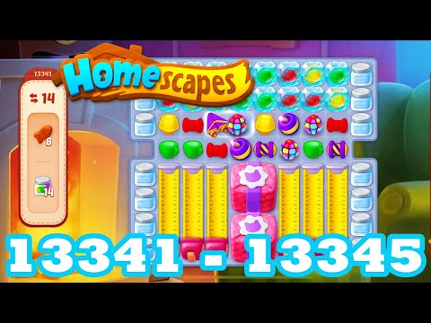 Homescapes Level 13341 - 13345 HD 3 - match puzzle Gameplay | android | IOS | 13342 | 13343 | 13344