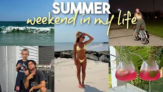 UNEDITED SUMMER WEEKEND IN MY LIFE sleepover w/ our nephew & friends, beach day + more!