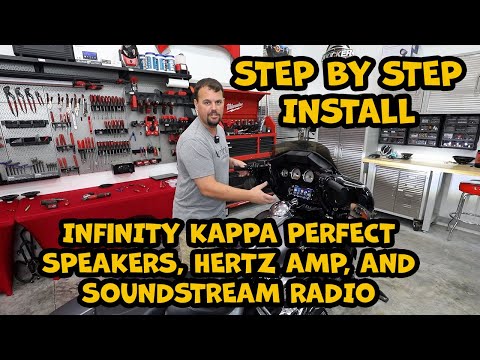 Step by Step, Infinity Kappa Perfect 600X 6.5\" and 900X 6x9\" Harley Davidson Speaker / Amp Install